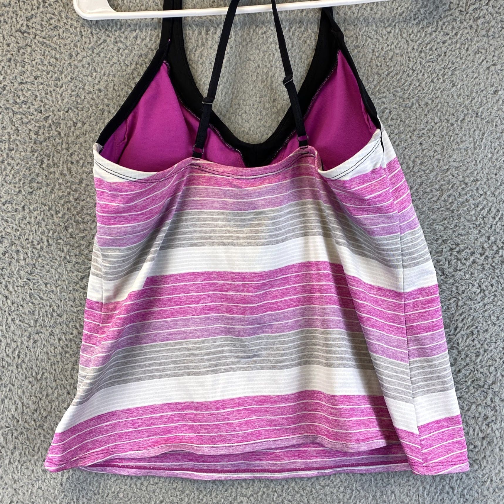 Nike Women's Nike Dri-Fit Tank Top Racer Back XL Purple Gray 51-25 Size XL / US 12-14 / IT 48-50 - 8 Thumbnail