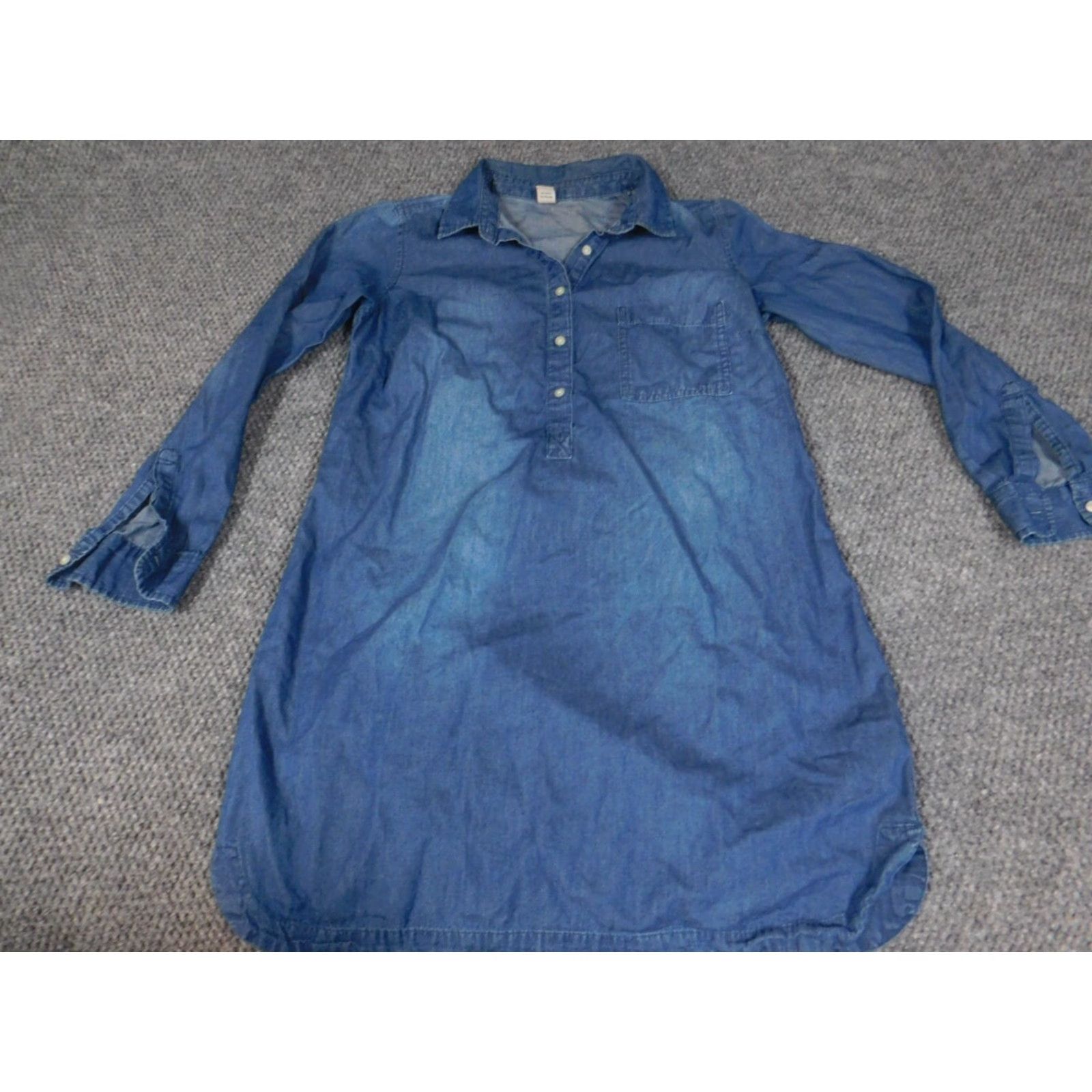 Old Navy Old Navy Blouse Tunic Shirt Denim Blue S Womens Size S / US 4 / IT 40 - 2 Thumbnail
