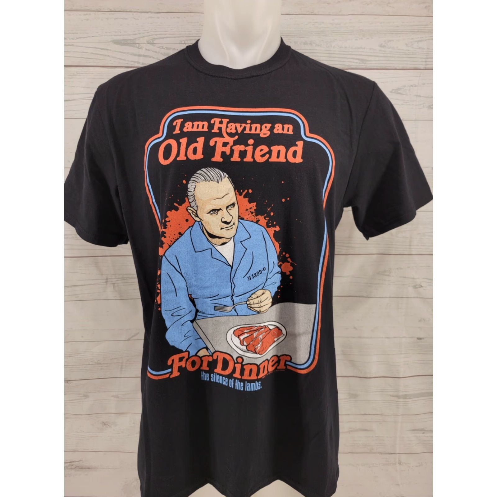 Vintage Silence of the Lambs Friend for Dinner Mens T Shirt Size Large Size US L / EU 52-54 / 3 - 2 Thumbnail