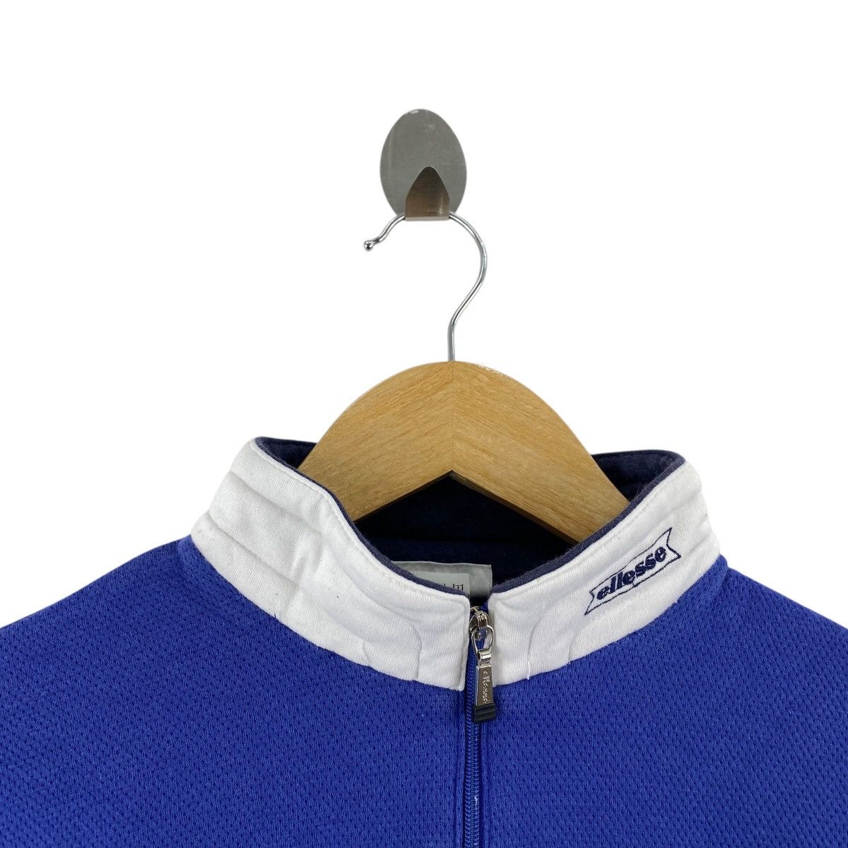 Ellesse × Vintage Vintage 90’ ELLESSE ITALIA x GOLDWIN Half Zipper Tee Shirt Size M / US 6-8 / IT 42-44 - 3 Thumbnail