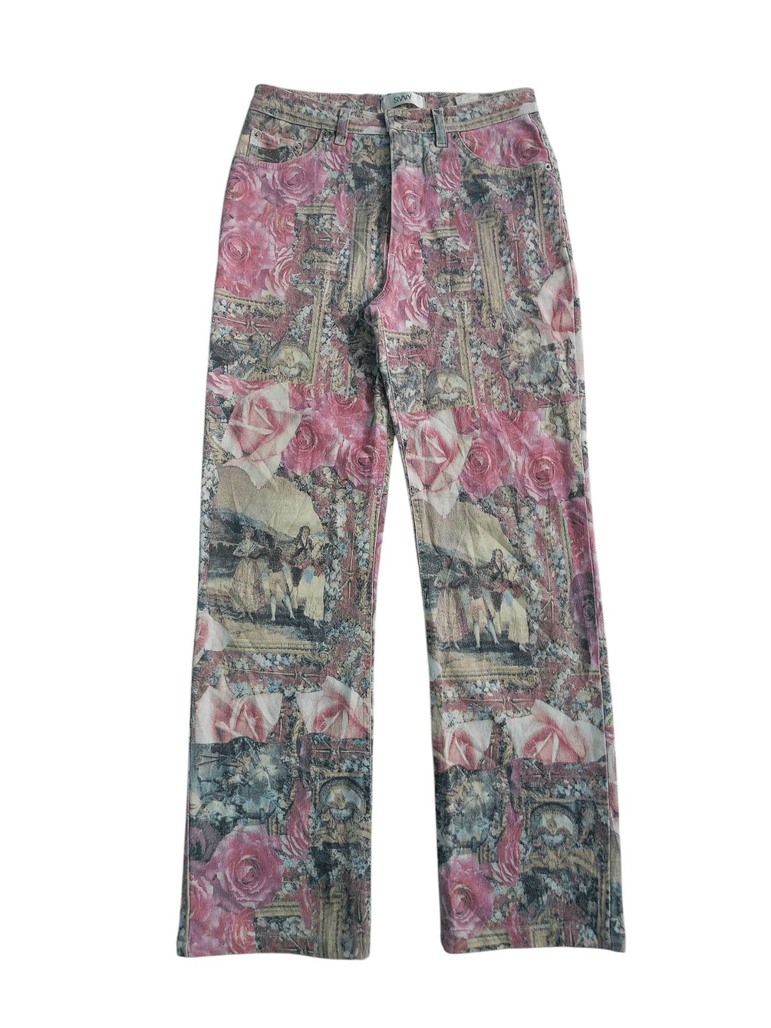 Vintage Vintage Sivvy print Art Pants Size US 27 - 1 Thumbnail