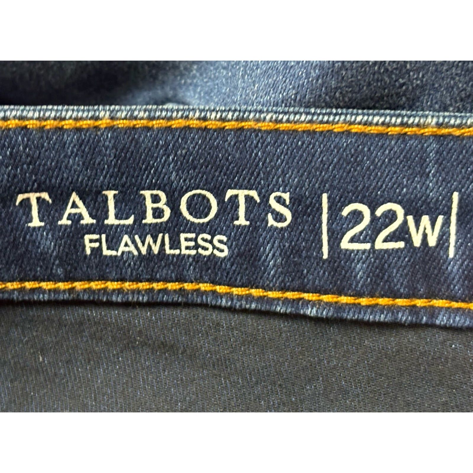Talbots VINTAGE Talbots Women's Jegging Ankle Jeans Size 22W Plus High Rise Stretch Denim Blue Size 40" / US 18 - 5 Thumbnail