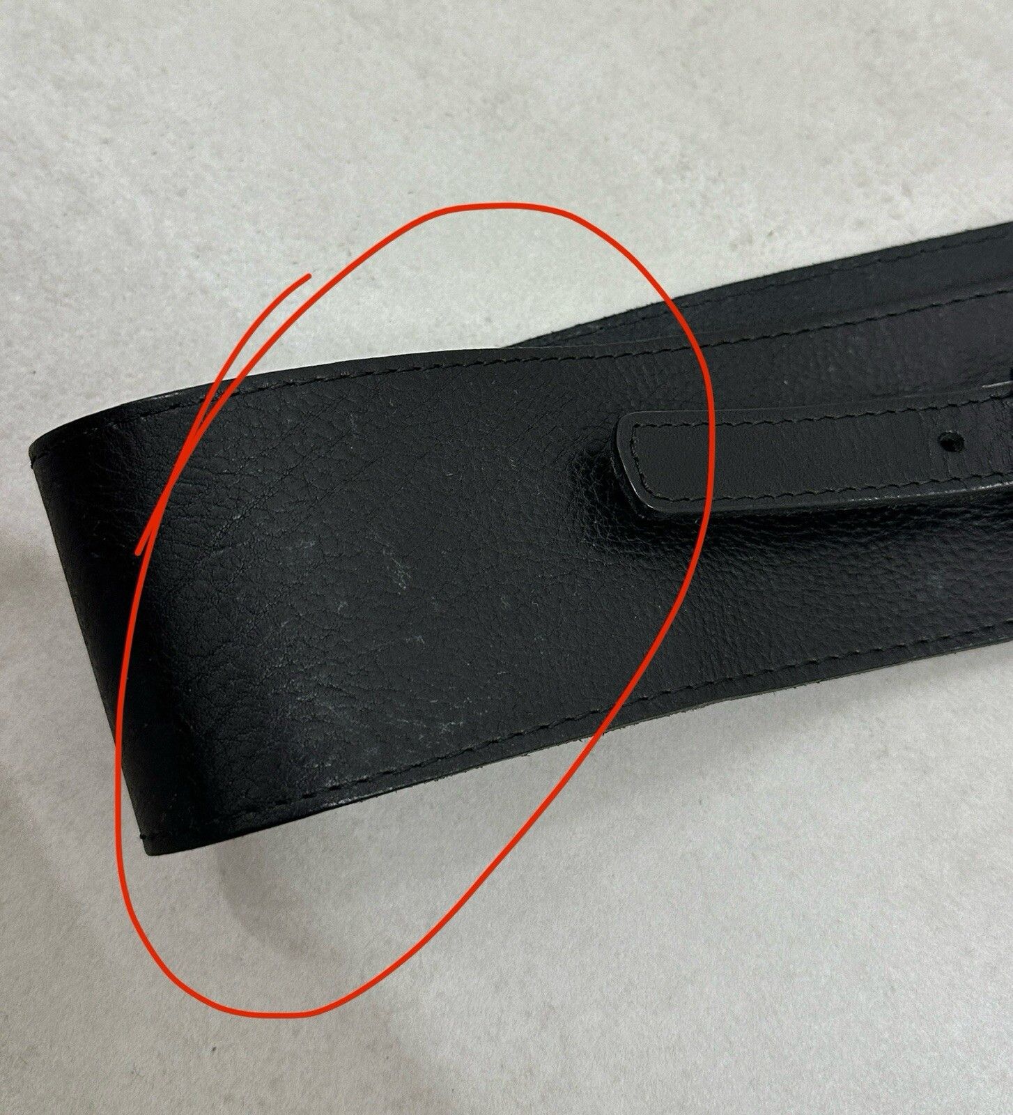 Vintage Kirsten Schjonning Denmark Womens Leather Wide Belt Rave y2k Size ONE SIZE - 4 Thumbnail