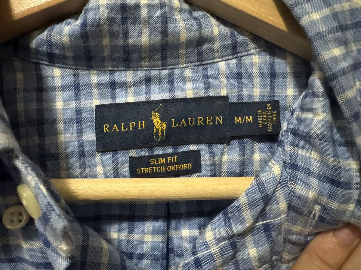 Polo Ralph Lauren Striped Blue Polo Slim Oxford Shirt Size US M / EU 48-50 / 2 - 4 Thumbnail
