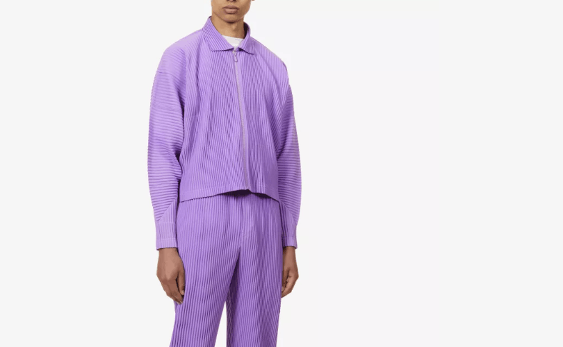 Homme Plisse Issey Miyake Pleated loose-fit dolman-sleeved woven jacket Size US M / EU 48-50 / 2 - 4 Thumbnail