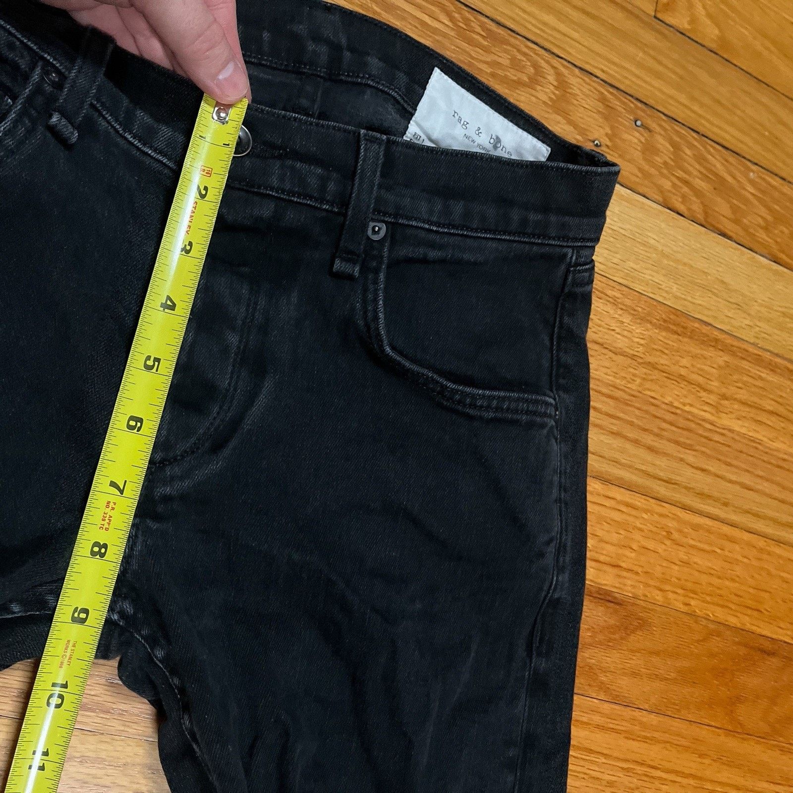 Rag & Bone Rag & Bone Extra Slim Jeans Black Fit 1 Stretch USA Made Size US 30 / EU 46 - 8 Thumbnail