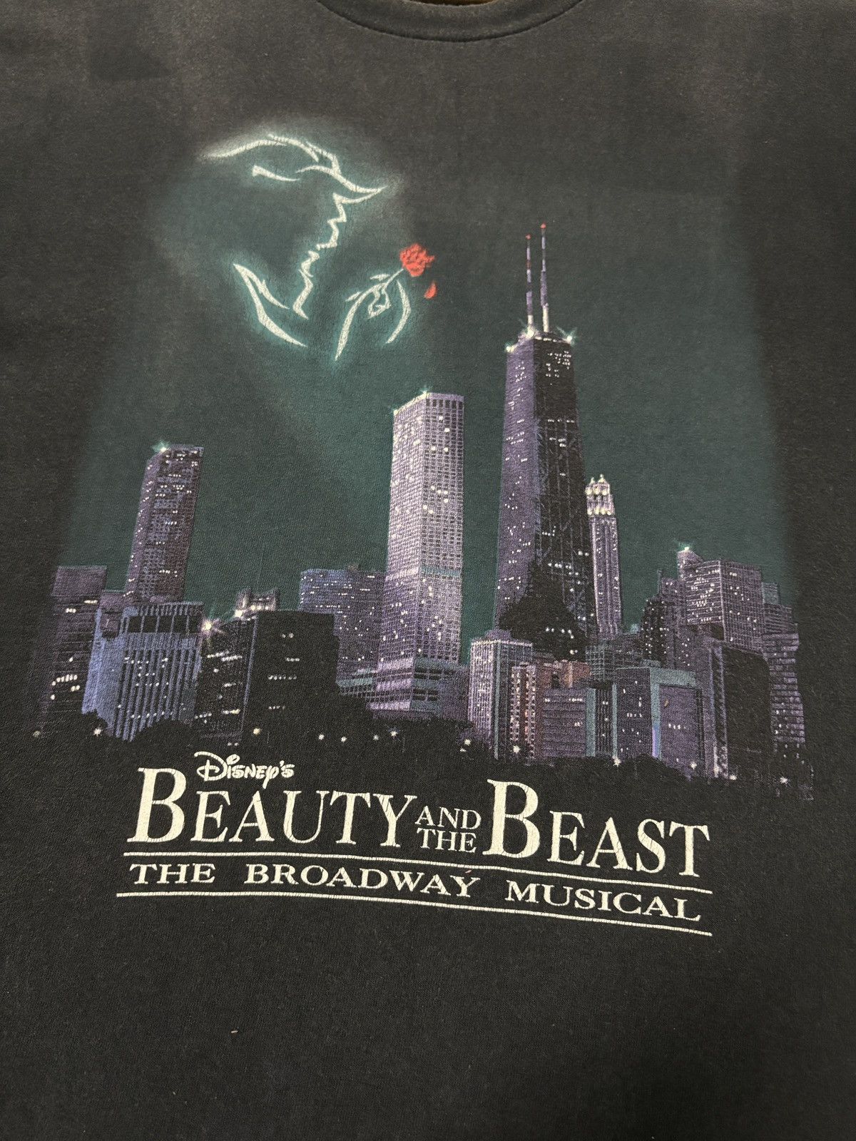 Disney RARE DISNEY BEAUTY AND THE BEAST VINTAGE TSHIRT TEE🔥 Size US L / EU 52-54 / 3 - 6 Thumbnail