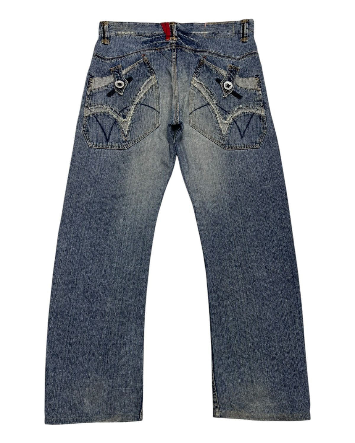 If Six Was Nine 🔥RARE TOUGH JEANS SMITH BAGGY JEANS DISTRESSED DENIM Size US 36 / EU 52 - 1 Thumbnail