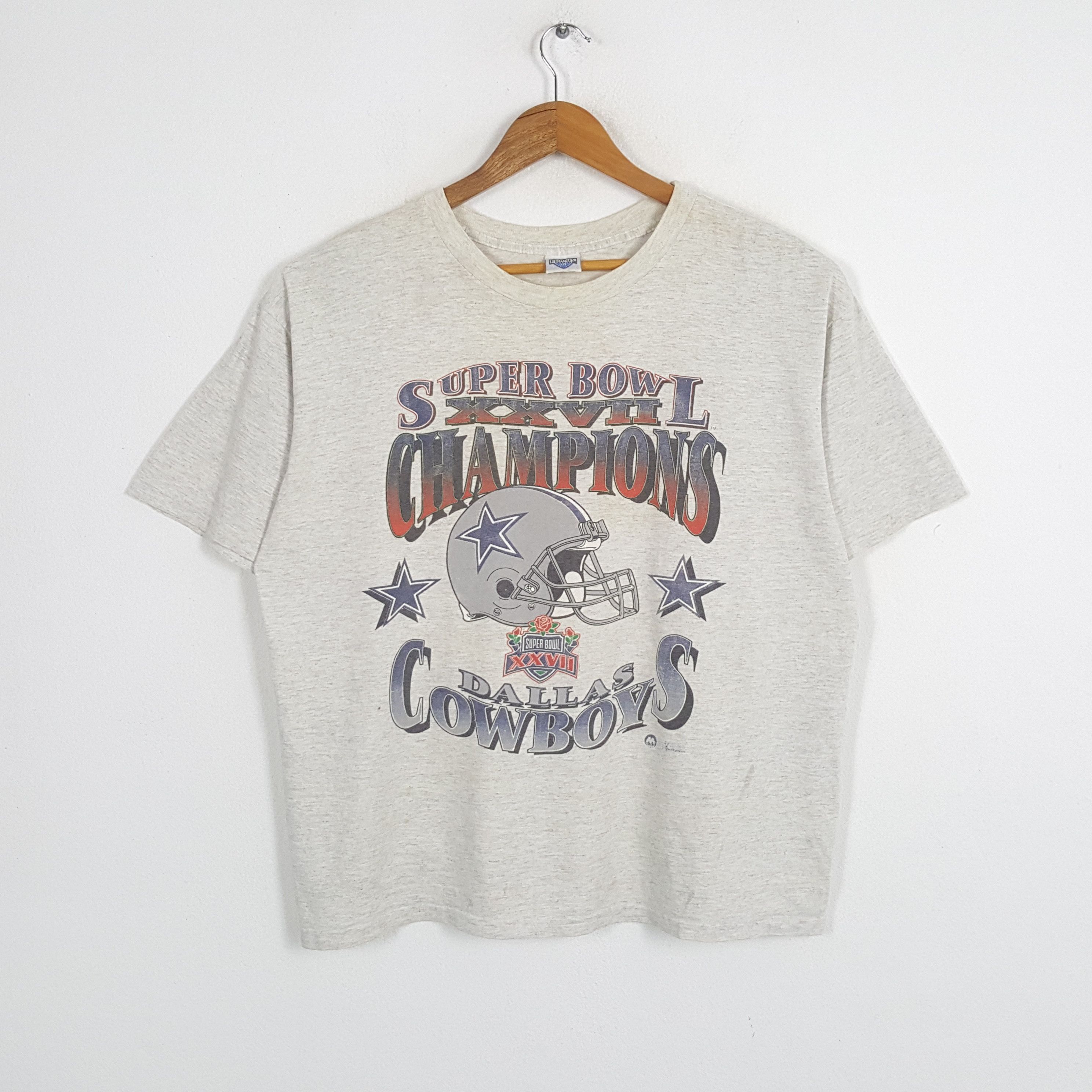 Vintage SUPER BOWLS DALAS COWBOYS NFL Promo T-Shirts