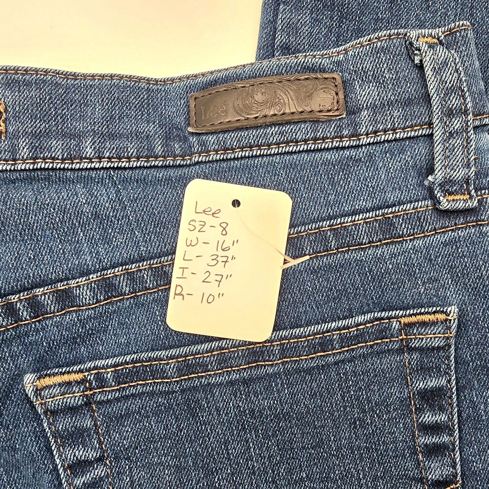 Lee Lee Blue Relaxed Fit Denim Jeans Pants 8 Petite Size 30" / US 8 / IT 44 - 5 Thumbnail