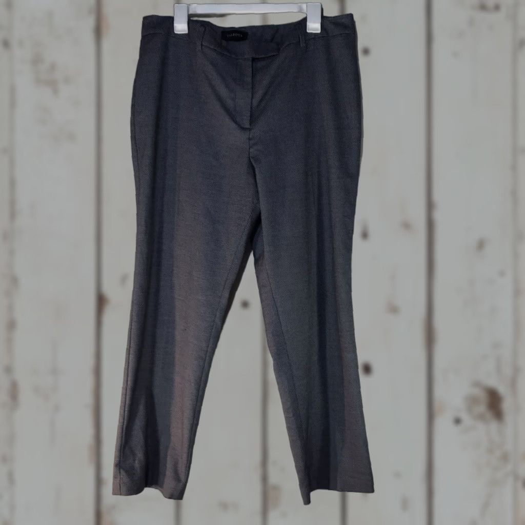 Talbots Talbots Blue/Hw White Houndstooth High Waist Straight Dress Pants Womens Size 16P Blue/White Talbots High Waist Dress Pants 16P Pants Size 38" / US 16 / IT 52 - 1 Thumbnail