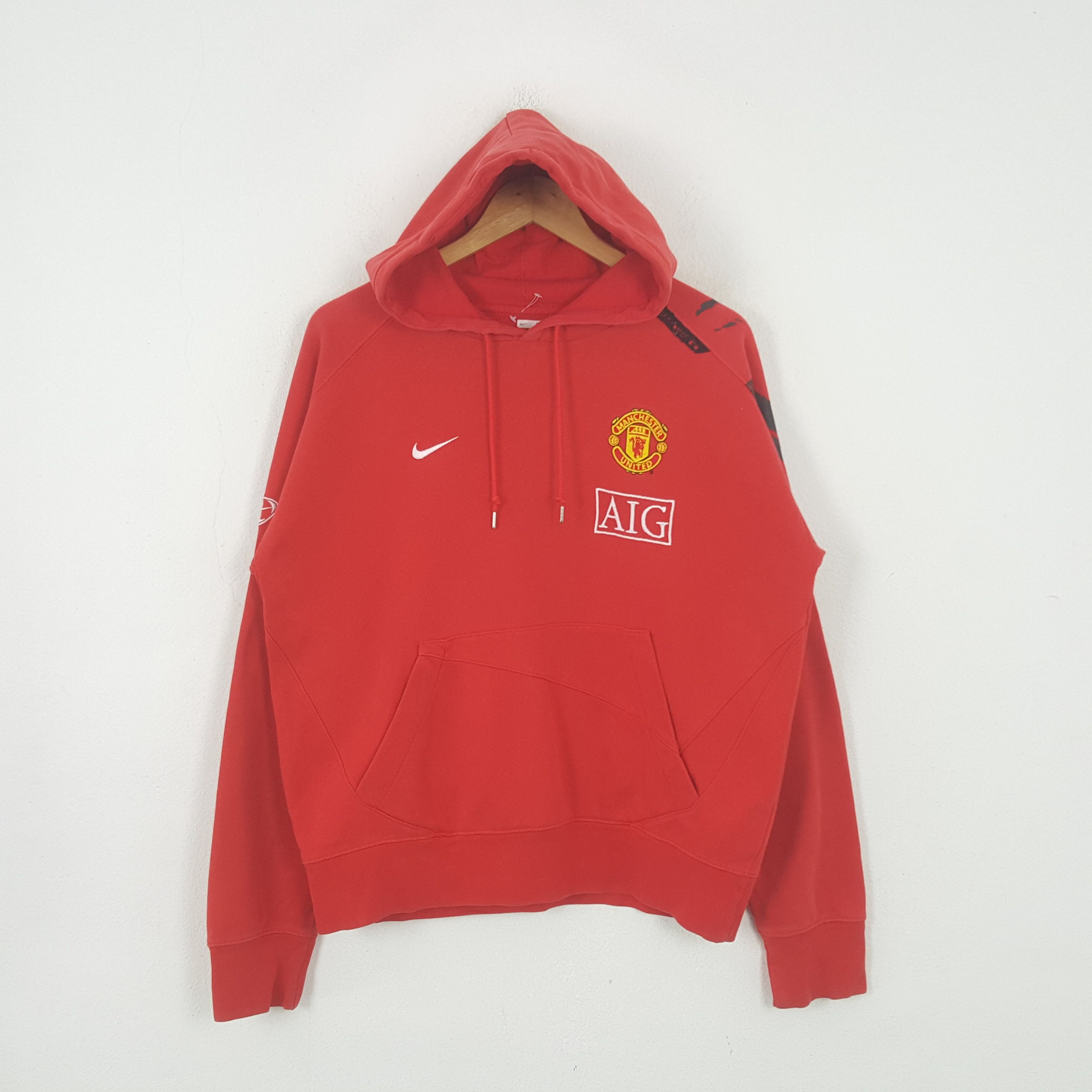 Vintage Nike Manchester United Football Club Hoodies RR!12