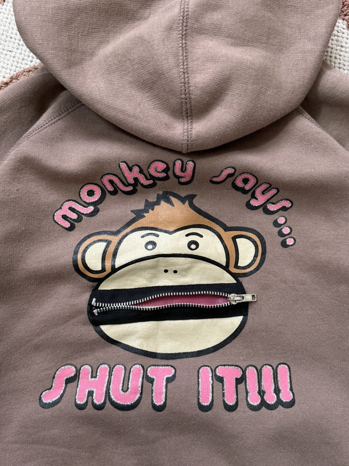 Vintage VINTAGE CHEEKY MONKEY 2000s ZIP UP HOODIE Size S / US 4 / IT 40 - 6 Thumbnail