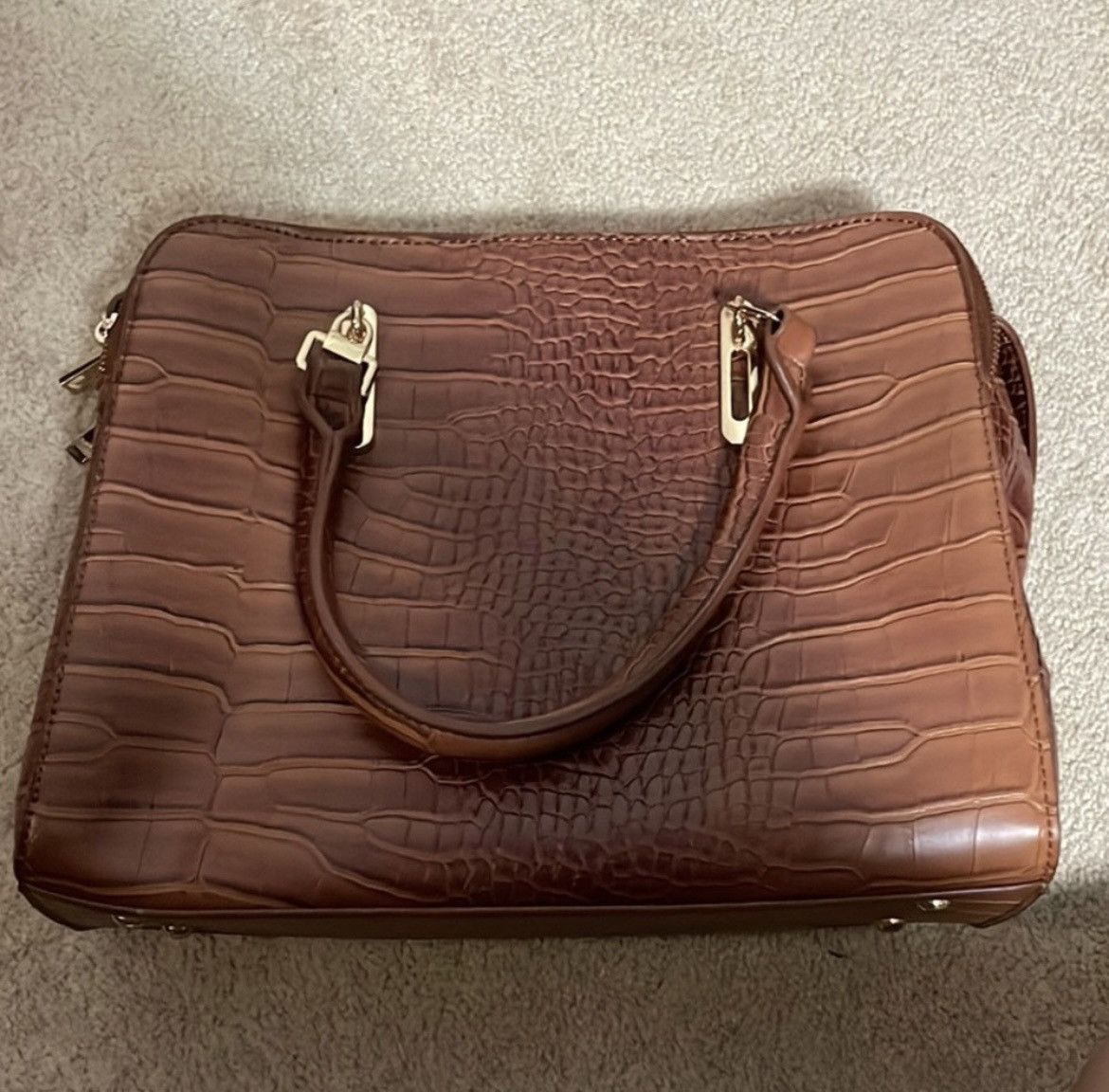 Other Cato Brown Alligator Skin Patterned Handbag Size ONE SIZE - 1 Thumbnail