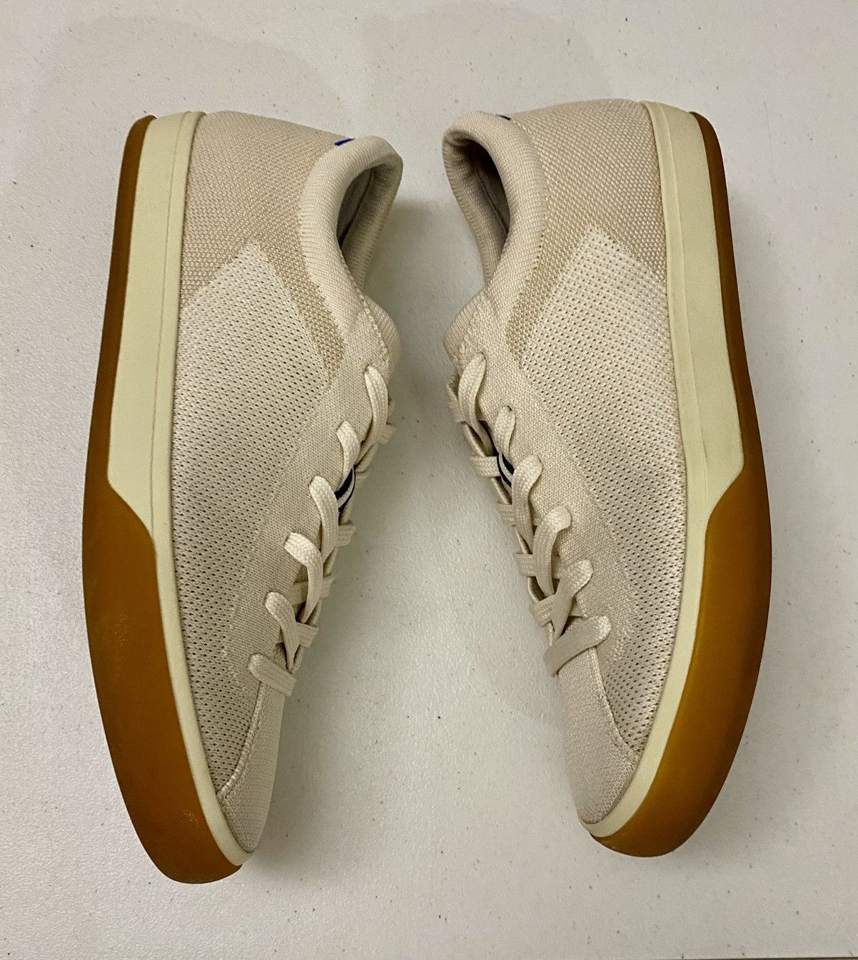 Rothy's Rothy's The Lace Up Sneakers Women's 9 US Blond Knit 9 US Size US 9 / IT 39 - 4 Thumbnail