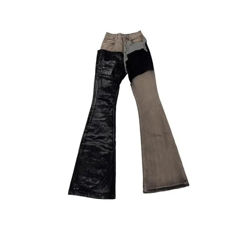 Japanese Brand Retro loose patchwork coated jeans Size US 30 / EU 46 - 5 Thumbnail