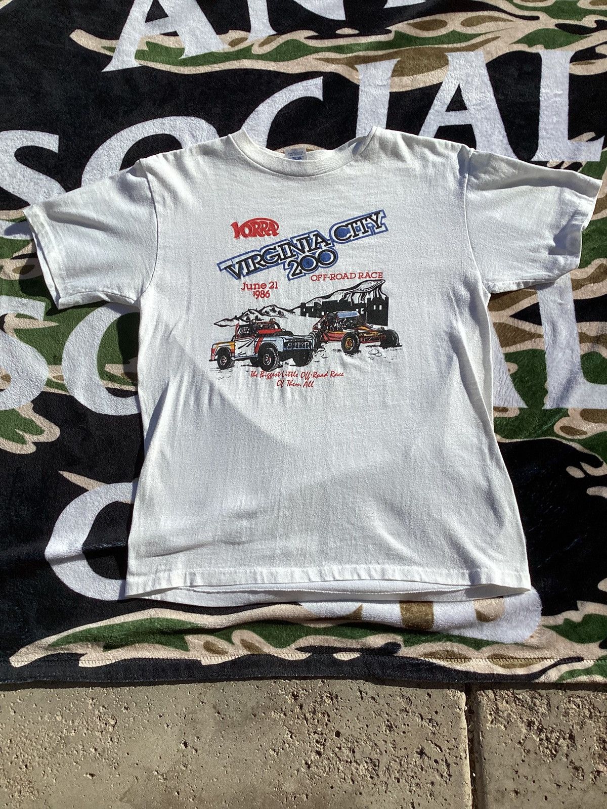 Other Vtg 1986 Virginia city offroad race single stitch USA made T Size US M / EU 48-50 / 2 - 1 Thumbnail