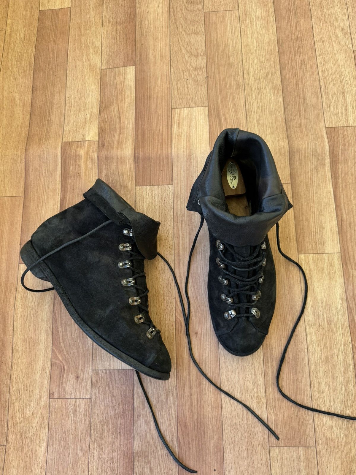 Guidi 🕷️💥Guidi 205 Reverse calf leather hiking boots Size US 12 / EU 45 - 4 Thumbnail