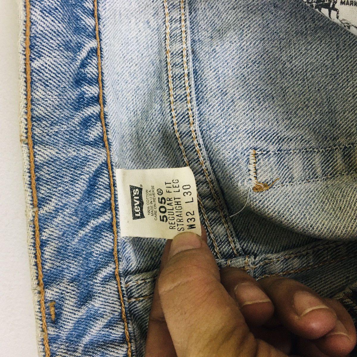 Levi's Vintage 90s Levi’s 505 Regular Fit Straight Leg Size US 32 / EU 48 - 11 Thumbnail