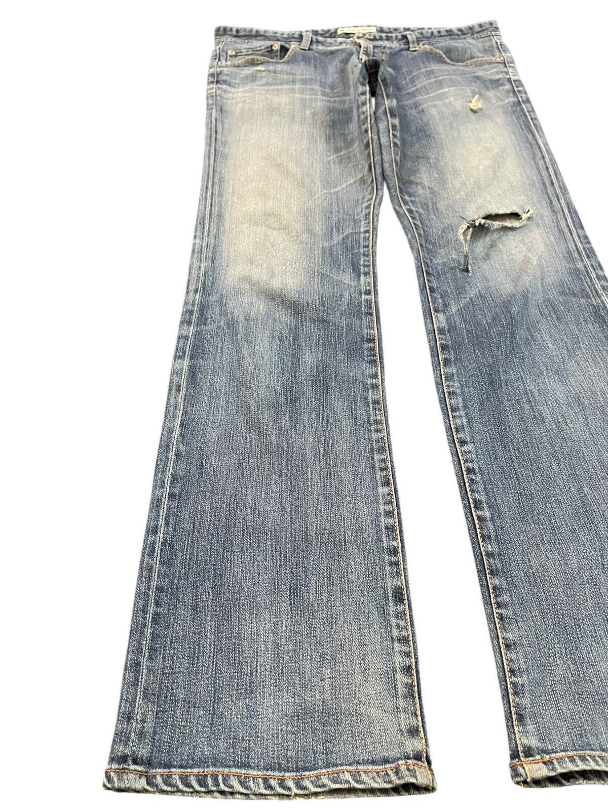 Japanese Brand Vintage Male&co Faded Distressed Denim Size US 36 / EU 52 - 3 Thumbnail