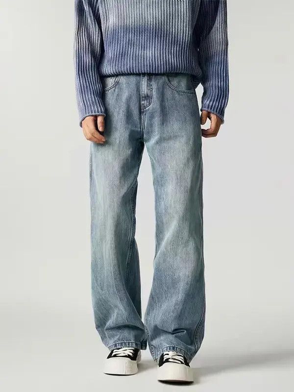 Japanese Brand Kokubu x Ibuki Vintage street washed and worn loose jeans Size US 34 / EU 50 - 3 Thumbnail
