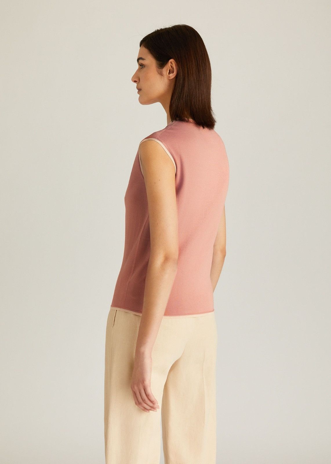 Loro Piana o1srvl11e1224 Neo Ventotene Top in Pink Size L / US 10 / IT 46 - 2 Thumbnail
