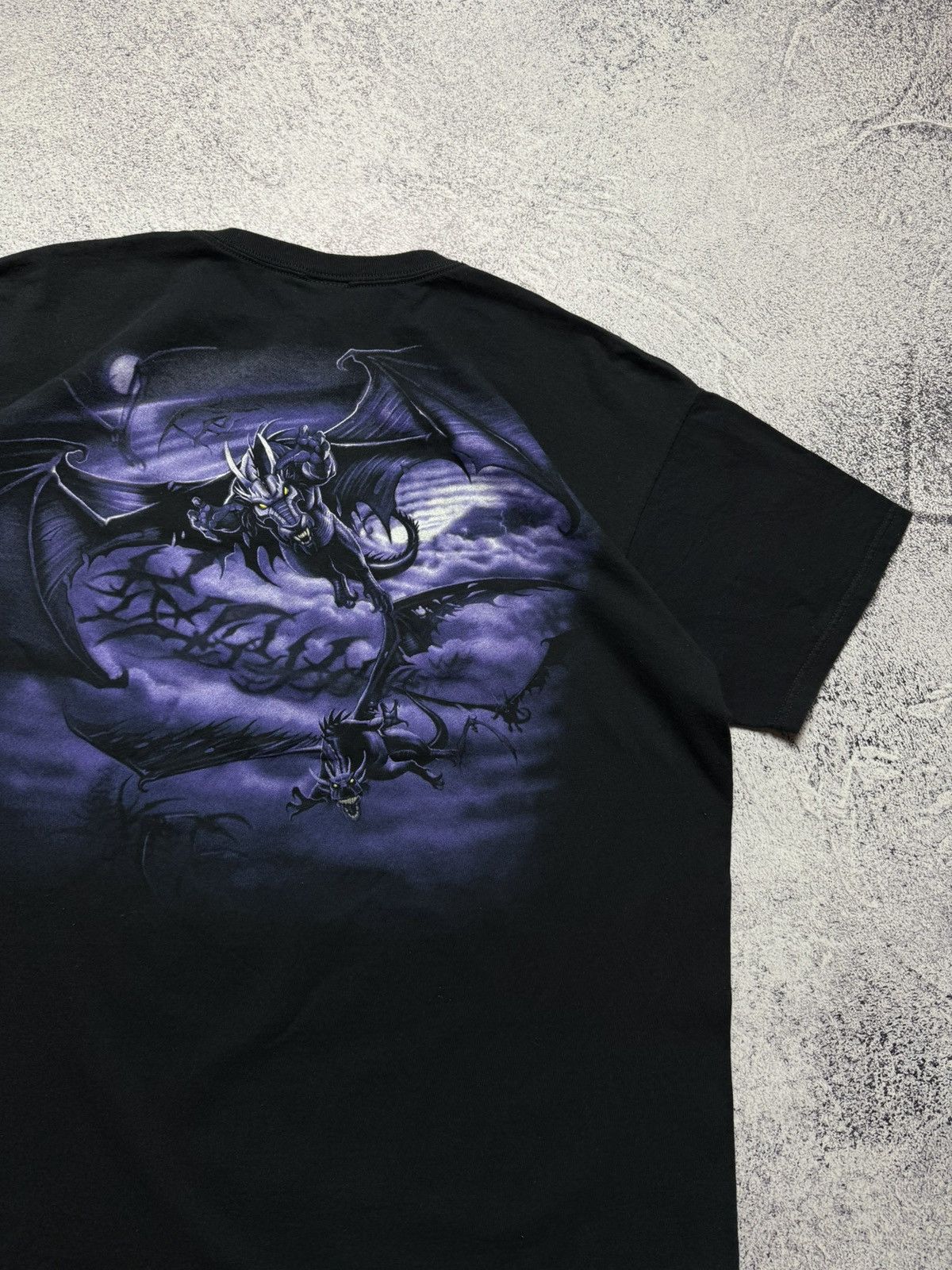 Liquid Blue Vintage 2002 Liquid Blue Dragon T-shirt Cartoon Crazy Tee Size US XXL / EU 58 / 5 - 12 Thumbnail