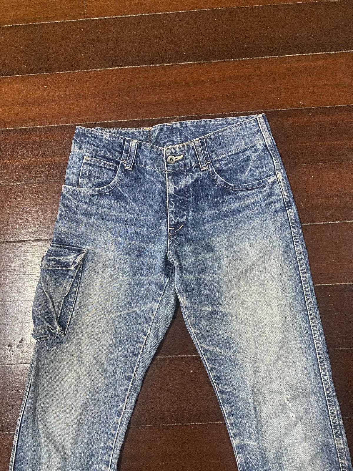 Johnbull Rare John Bull Kojima Tactical Cargo Multipocket Denim Pants Size US 32 / EU 48 - 4 Thumbnail