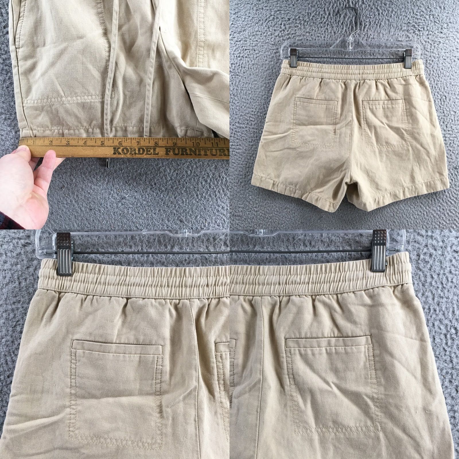 Banana Republic Banana Republic Utility Short Womens XS Beige Mid Rise Drawstring Side Pocket Size 26" / US 2 / IT 38 - 8 Thumbnail