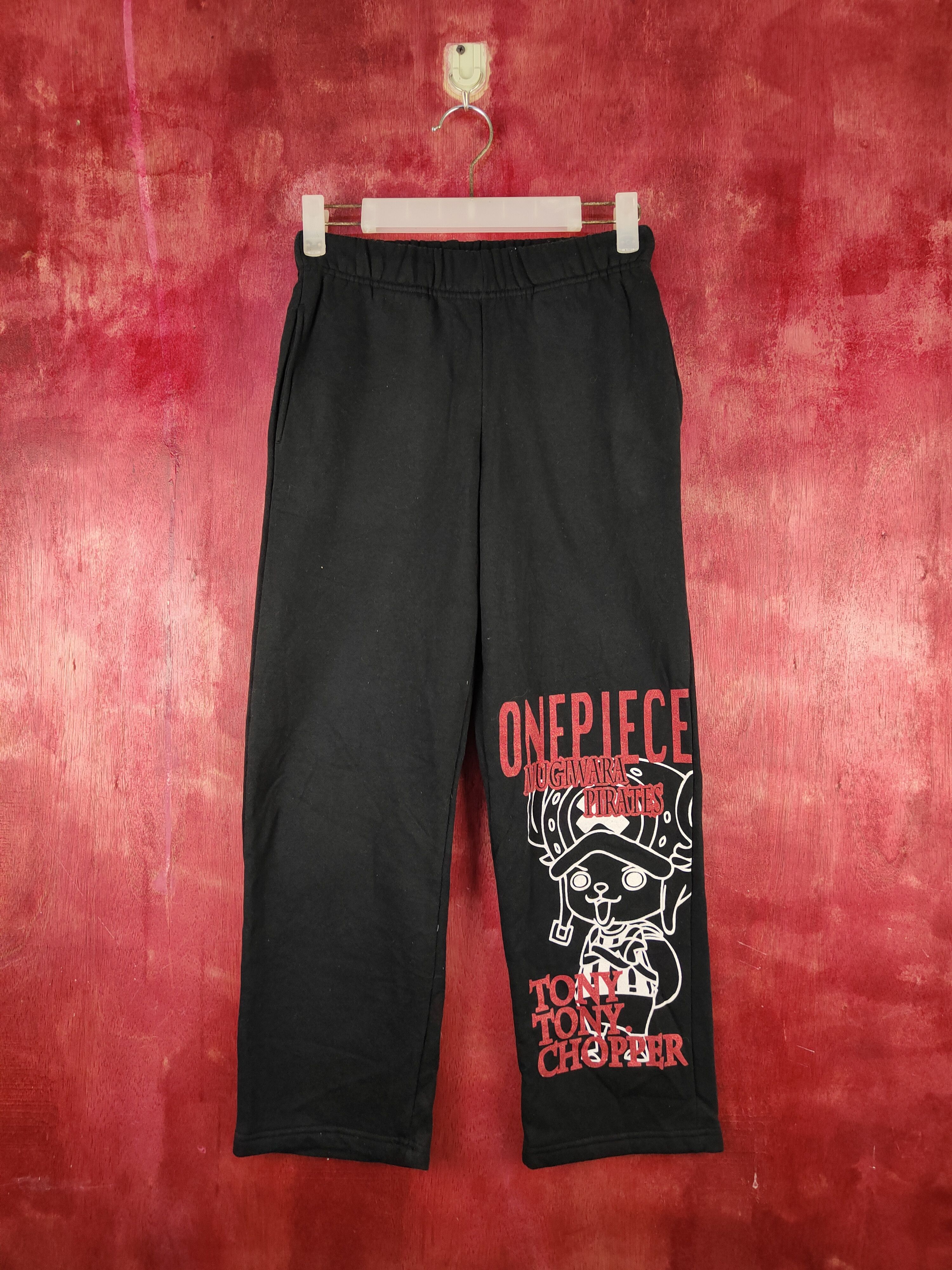 image of Tony Chopper One Piece Anima Movie Sweatpants S1493 in Black, Men's (Size 26)