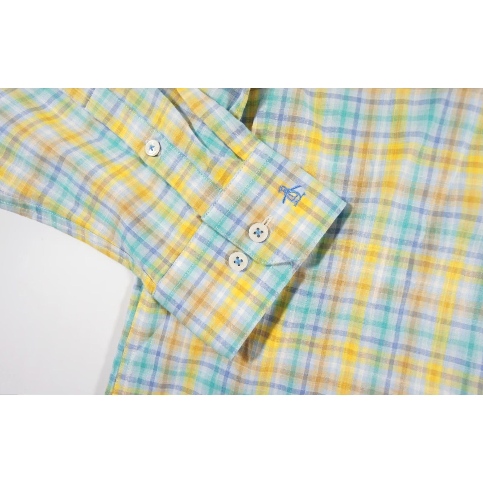 Original Penguin Original Penguin Button Up Shirt Mens 16.5 Check Long Sleeve Preppy Multicolor 34/35 Size US L / EU 52-54 / 3 - 3 Thumbnail