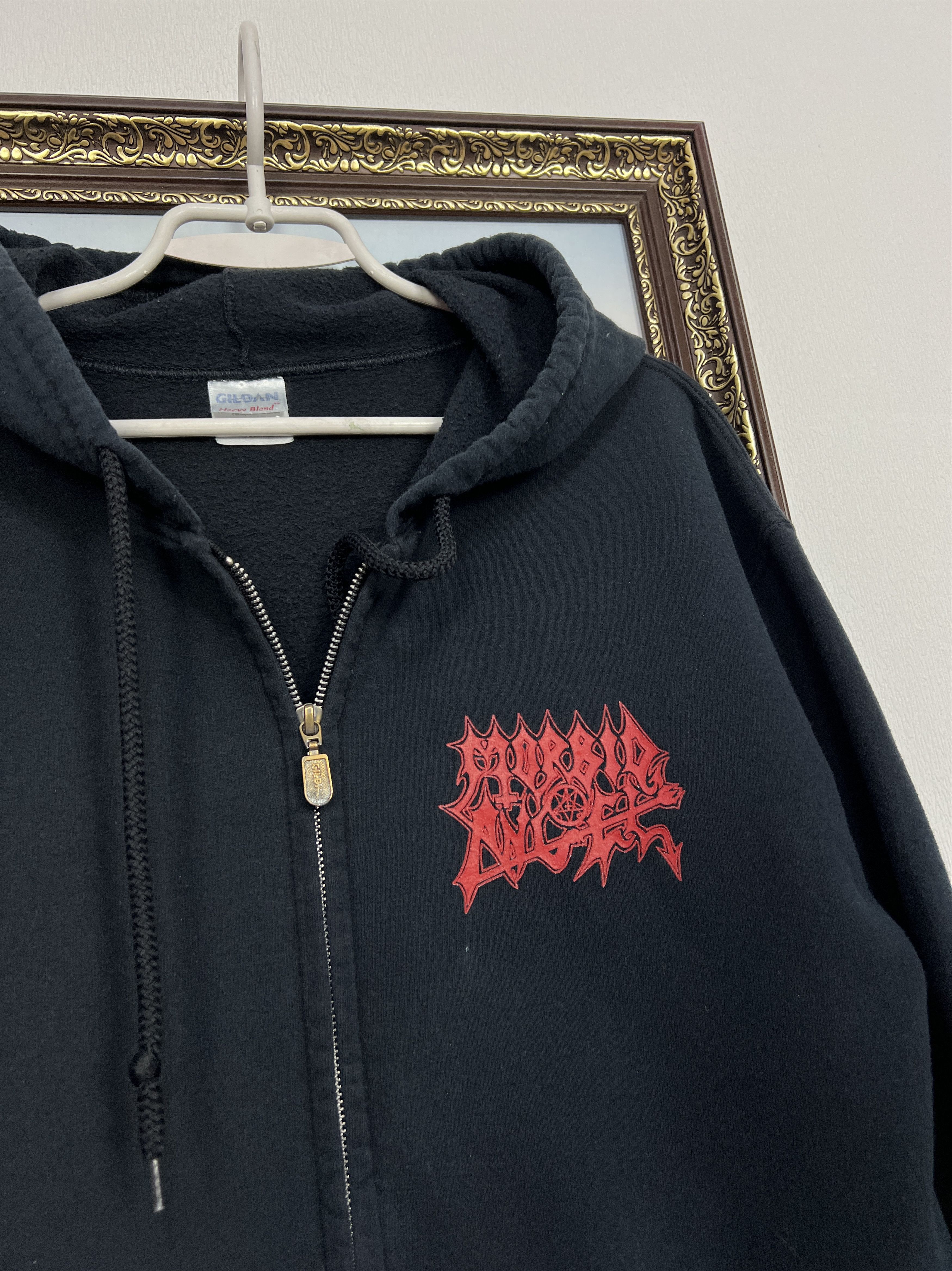 Gildan Morbid Angel Hoodie Band Rare Metal Tour Death Mena Hype Size US M / EU 48-50 / 2 - 5 Thumbnail