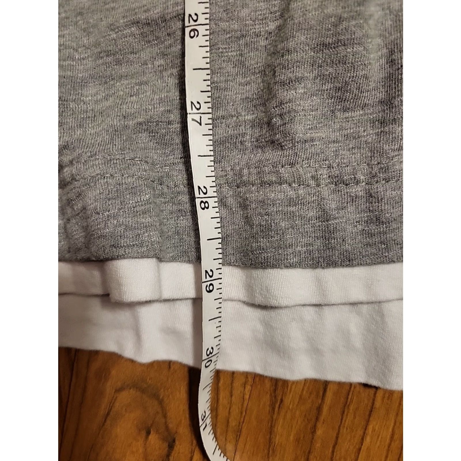 Calvin Klein CALVIN KLEIN T-SHIRT 2XL Cotton Gray White Layered EUC Mens Regular Short Sleeve Round Neck Size US XXL / EU 58 / 5 - 4 Thumbnail