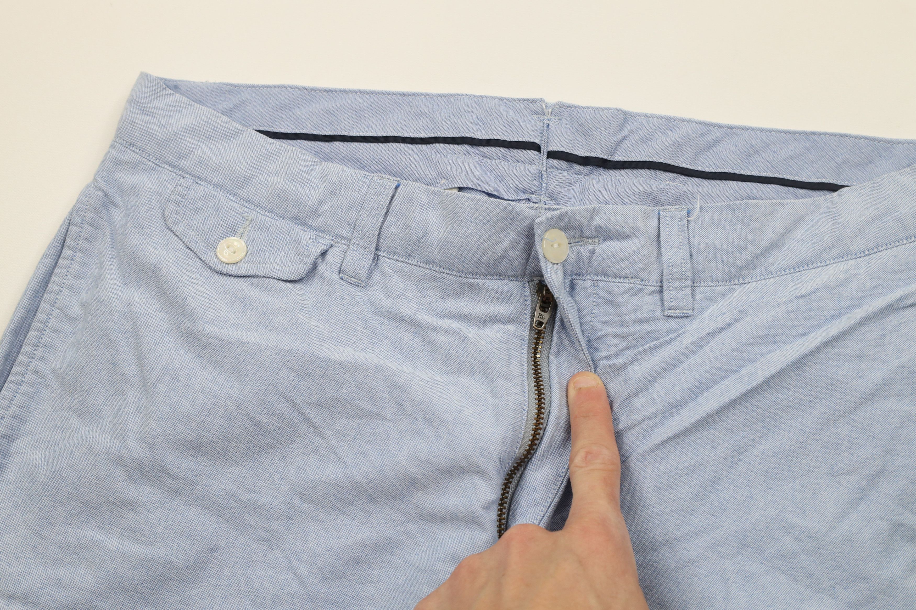 Ralph Lauren × Vintage Vintage Ralph Lauren Above Knee Cotton Oxford Chino Shorts Size US 34 / EU 50 - 5 Thumbnail