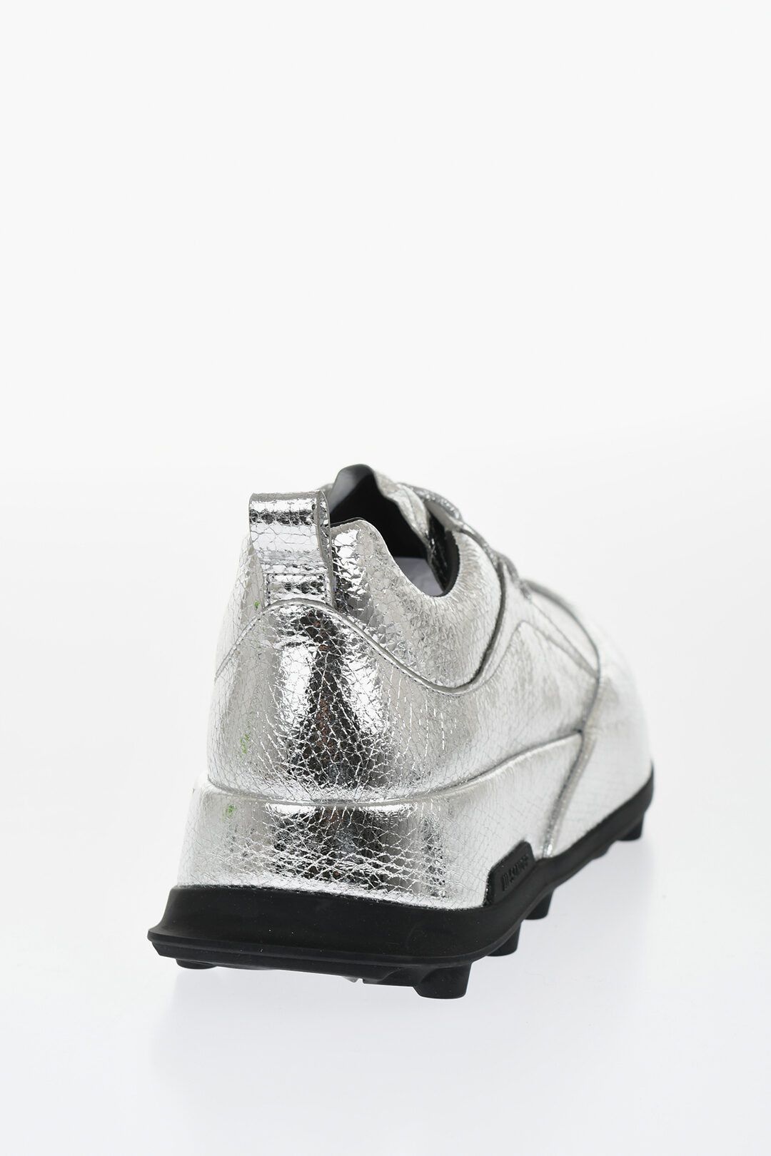 Jil Sander og1mm0625 Leather Lcae-up Sneakers in Silver Size US 7 / EU 40 - 3 Thumbnail