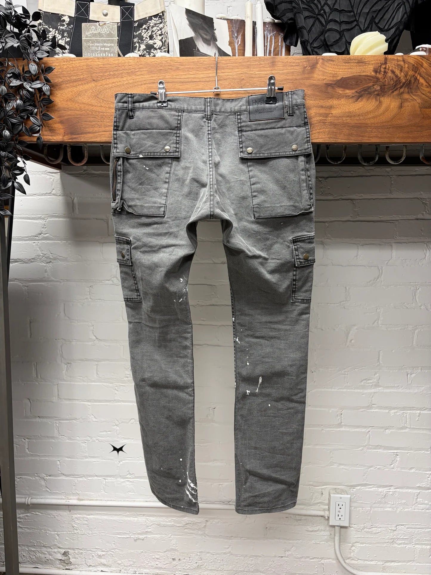 Undercover Undercover x Hysteric Glamour Paint Splattered Grey Skinny Jeans Size US 32 / EU 48 - 4 Thumbnail