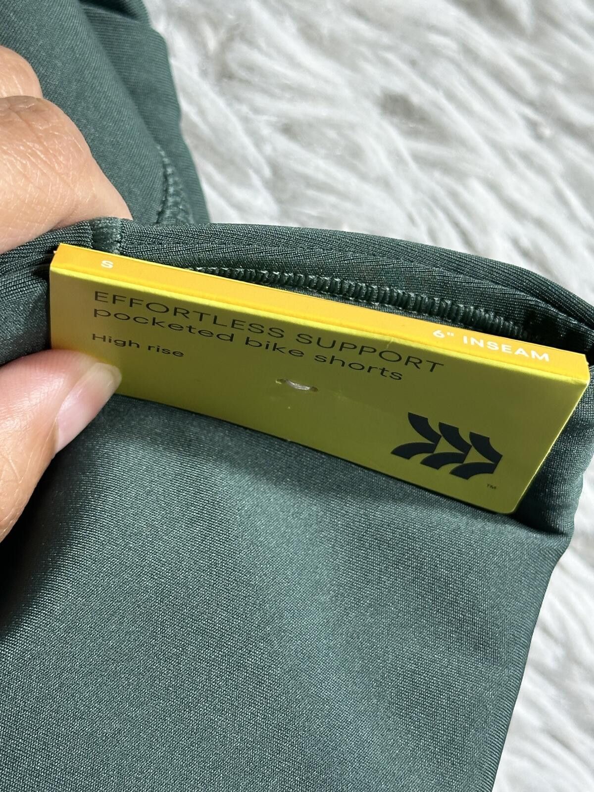 Other All in motion High Waist Green Athletic Shorts w Pockets Size 28" / US 6 / IT 42 - 9 Thumbnail