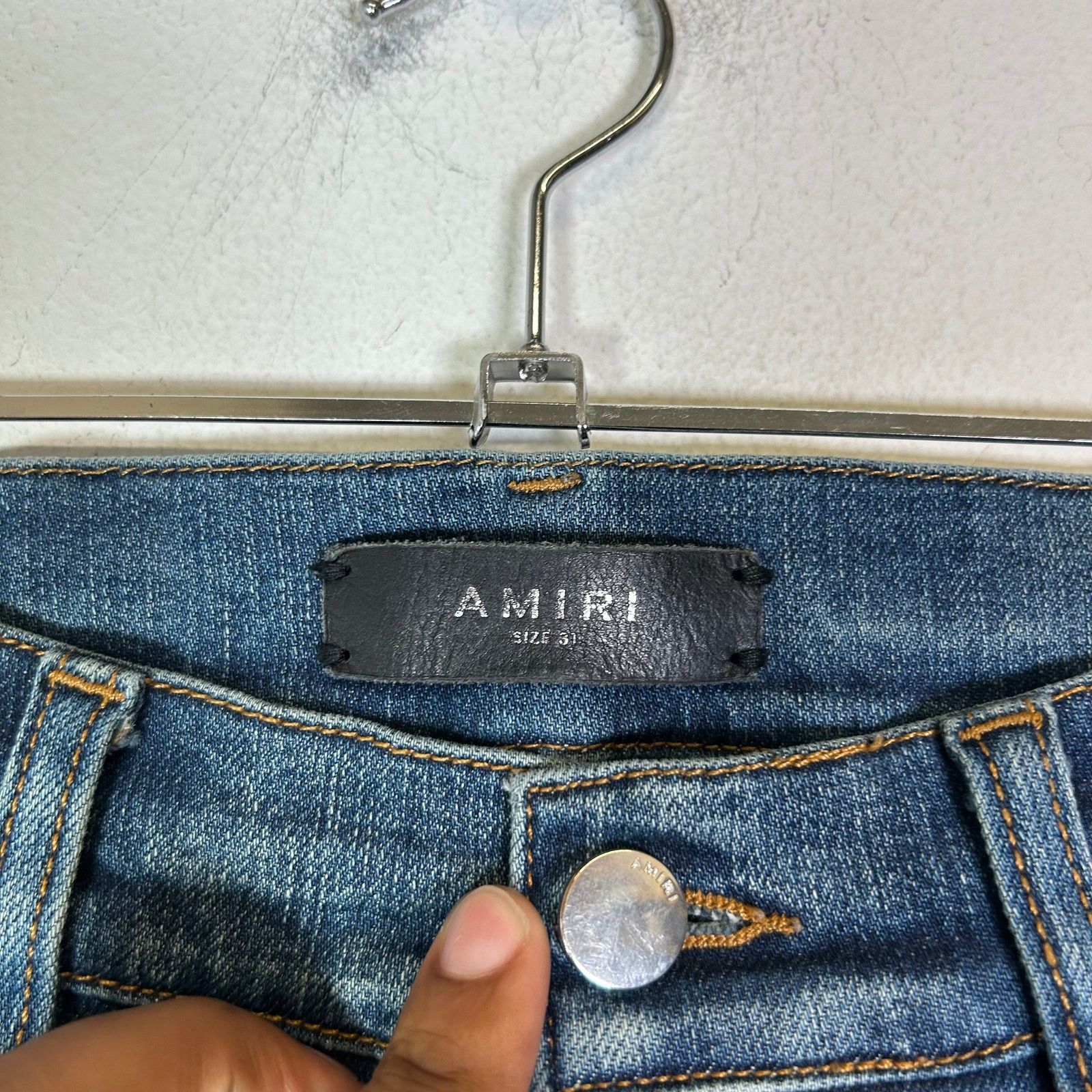 Amiri Amiri Blue Wash Stack Jeans Size US 31 - 2 Thumbnail