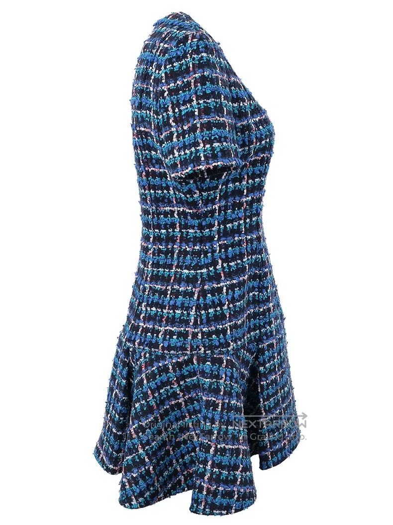 Other Louis Vuitton Plaid tweed dress Size XS / US 0-2 / IT 36-38 - 3 Thumbnail
