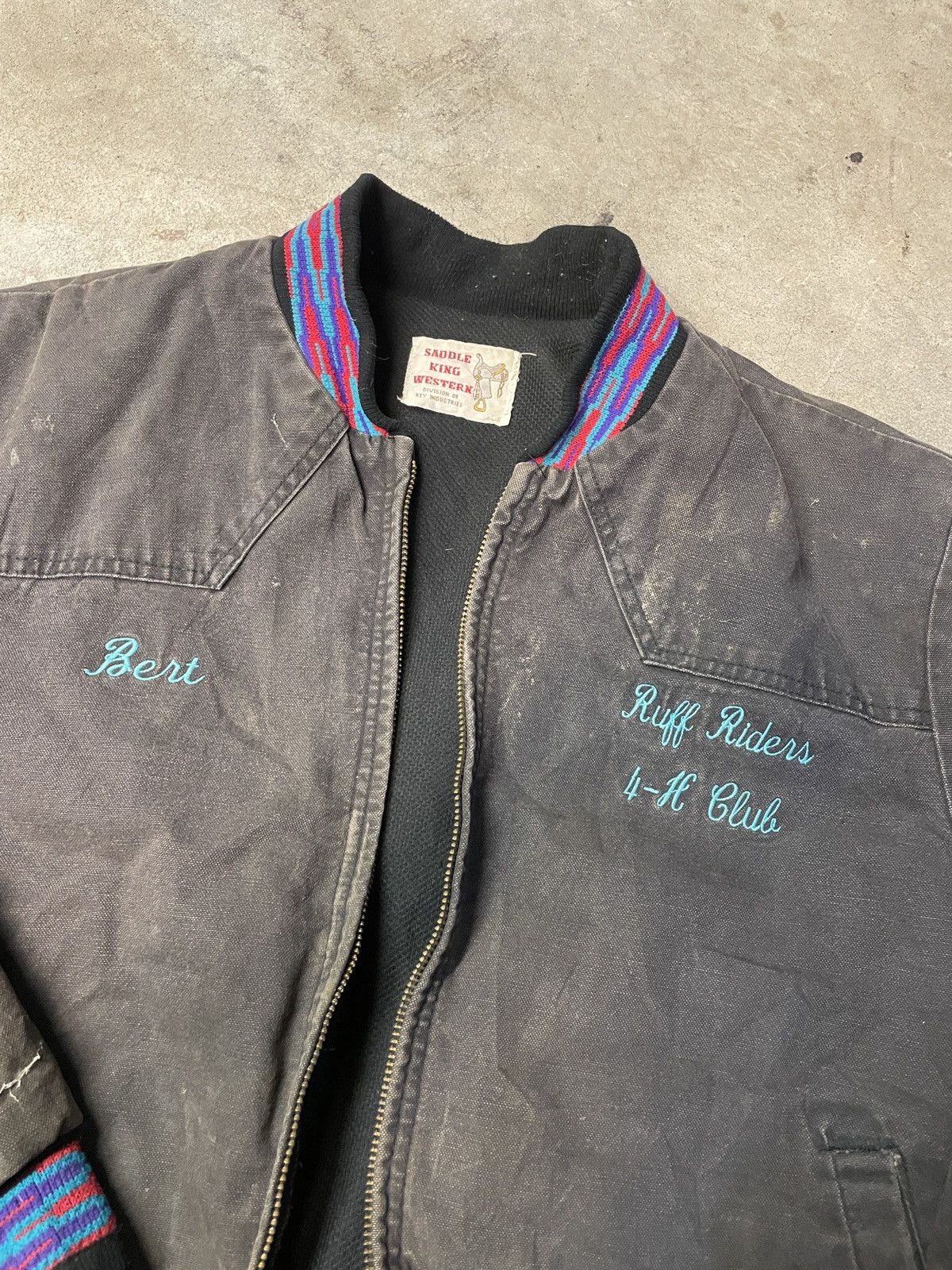 Carhartt × Vintage Vintage 1980s Saddle King Western Western Workwear Jacket Size US L / EU 52-54 / 3 - 2 Thumbnail