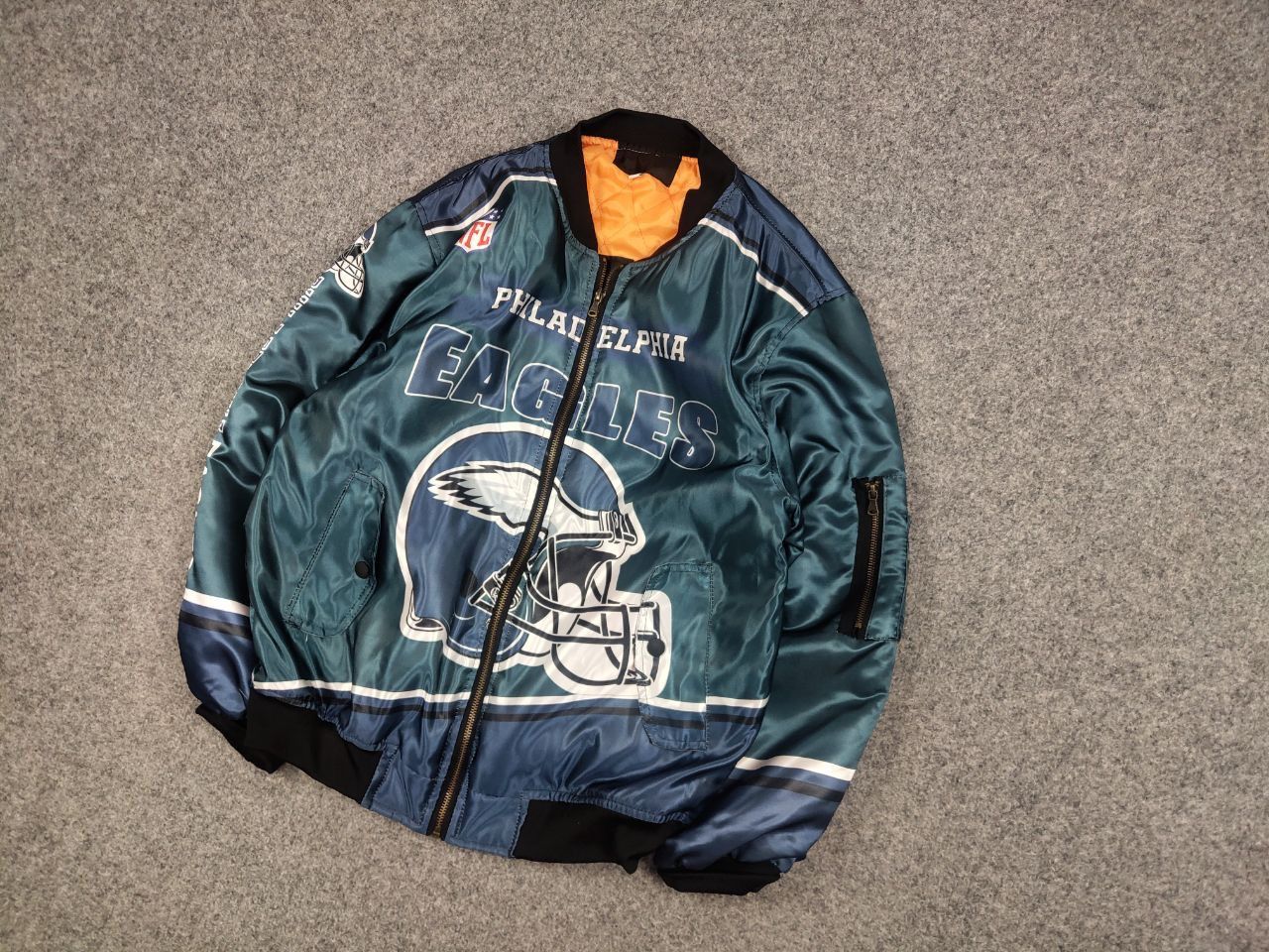 NFL Vintage NFL Philadelphia Eagles Champions Logo Bomber jacket Size US S / EU 44-46 / 1 - 3 Thumbnail