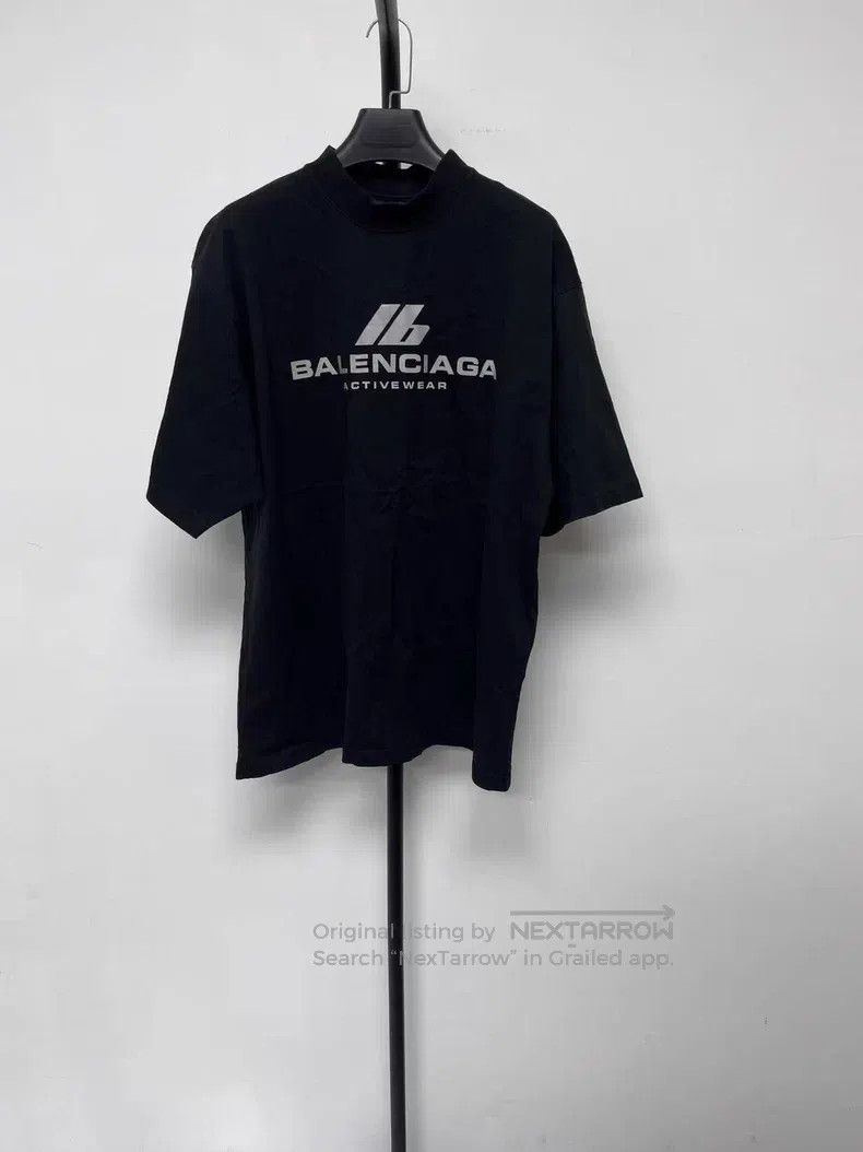 Balenciaga Balenciaga Logo Letter Print Round Neck Short Sleeve Size US XS / EU 42 / 0 - 1 Thumbnail