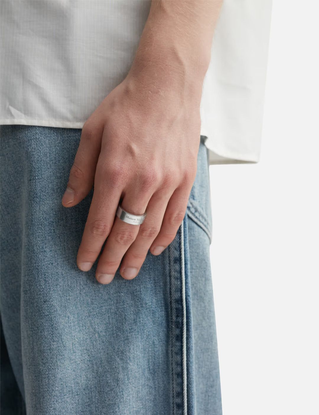 Maison Margiela Maison Margiela Logo Ring Size ONE SIZE - 3 Thumbnail