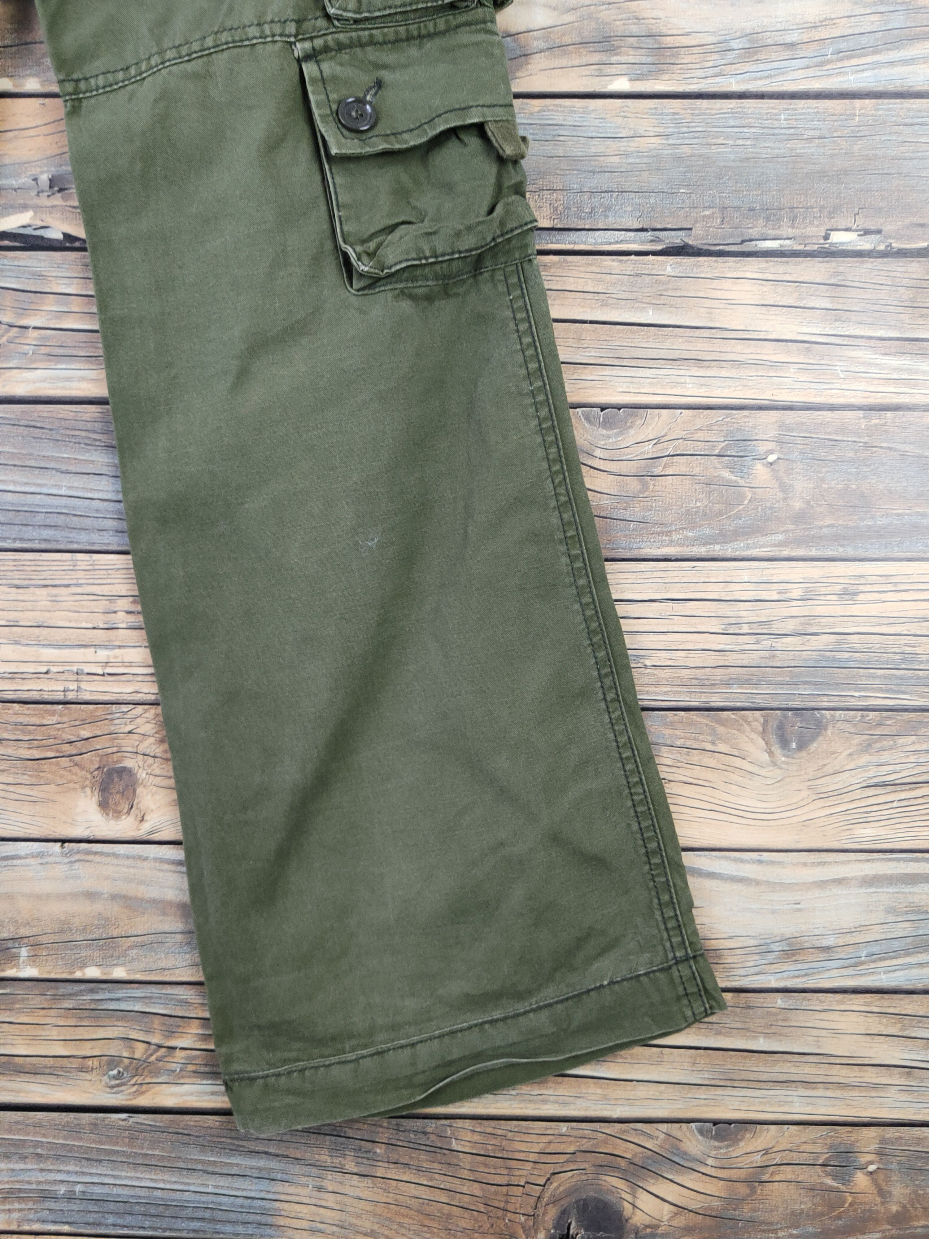 Japanese Brand DLL Crux Green Multipocket Tactical Cargo Pants #194 Size 27" / US 4 / IT 40 - 13 Thumbnail