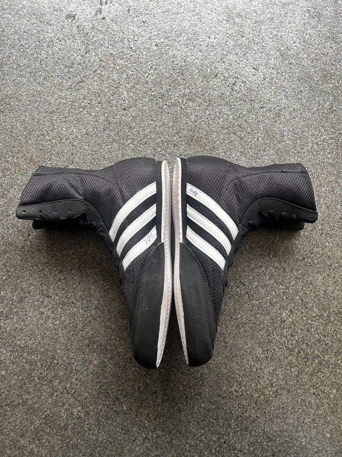 Adidas × Vintage Vintage Adidas High Top Sneakers Boxing Wrestling Size US 7 / IT 37 - 6 Thumbnail