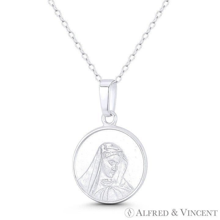 Other Holy Mother Virgin Mary Pendant in .925 Sterling Silver Size ONE SIZE - 1 Preview
