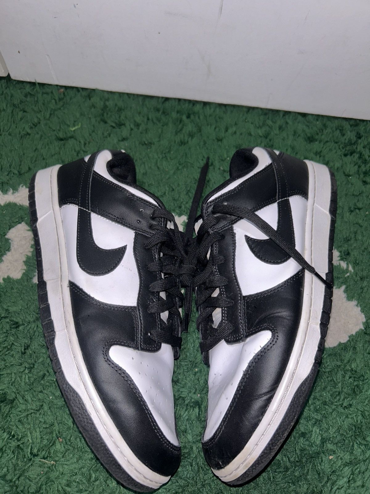 Nike Size 13 - Nike Dunk Low Black White Preowned No Box Size US 13 / EU 46 - 2 Thumbnail