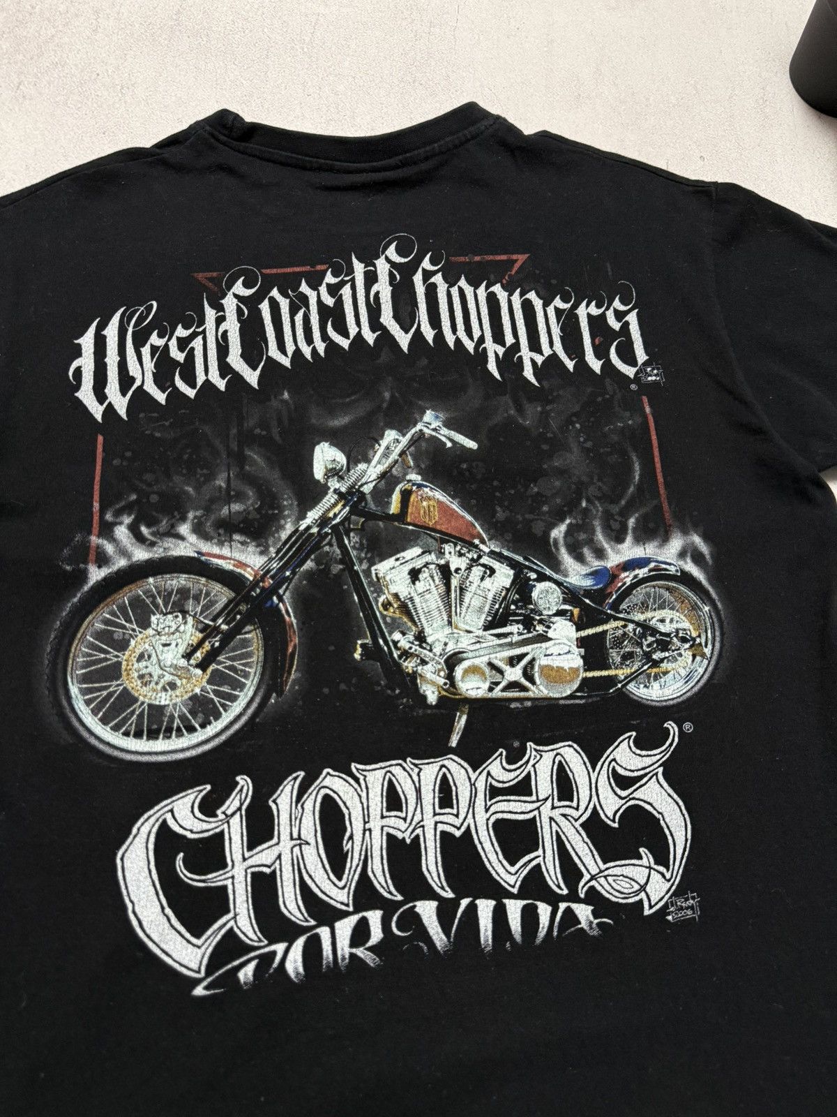 Vintage × West Coast Choppers Vintage West Coast Choppers T Shirt Tee Big Logo Baggy 90s Size US M / EU 48-50 / 2 - 6 Thumbnail