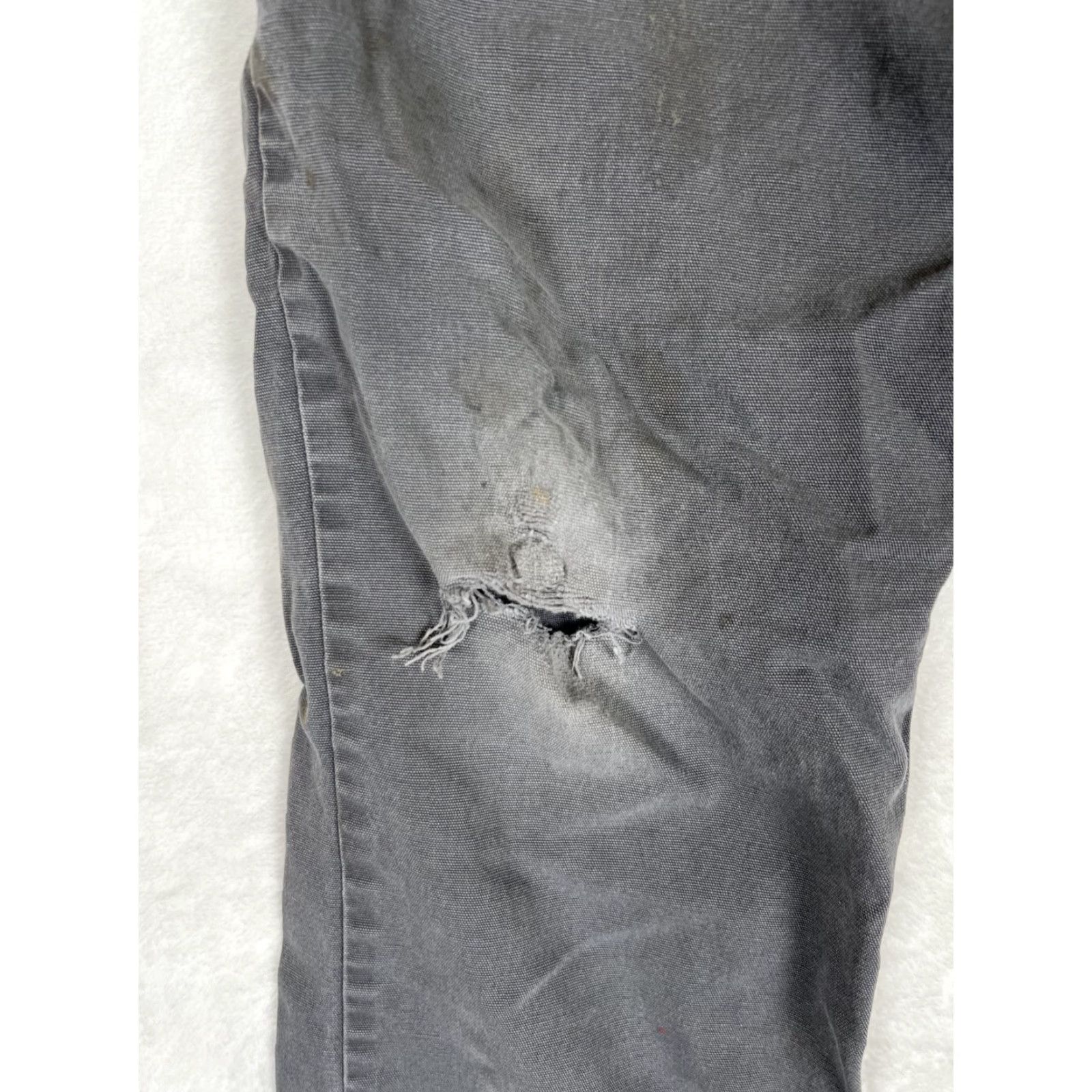 Dickies VINTAGE Dickies Carpenter Pants Gray 34x30 Workwear 90s Grunge USA Mens Straight Pants Size US 34 / EU 50 - 2 Thumbnail