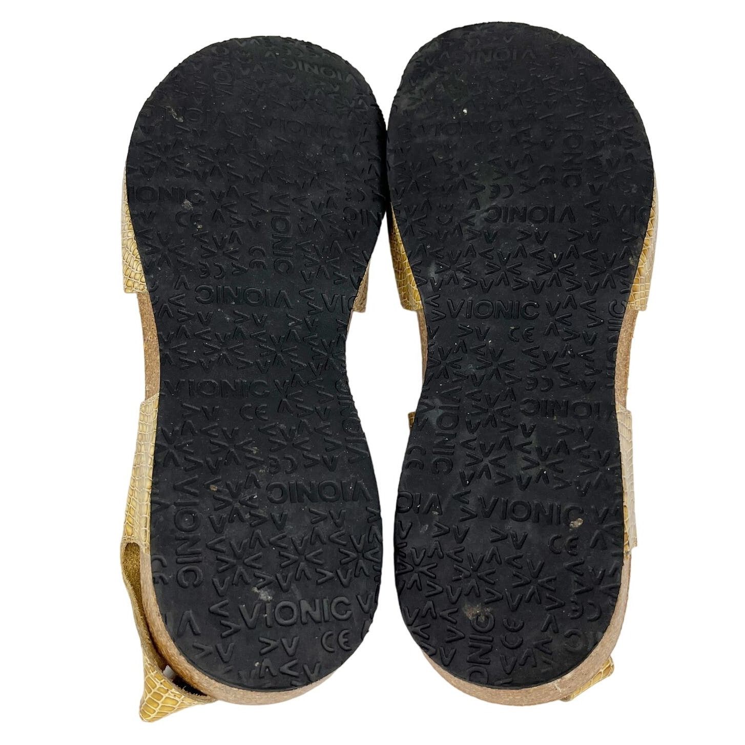 Vionic Vionic Valencia Tan Snake Print Comfort Sandal 9 Cork Size US 9 / IT 39 - 6 Thumbnail